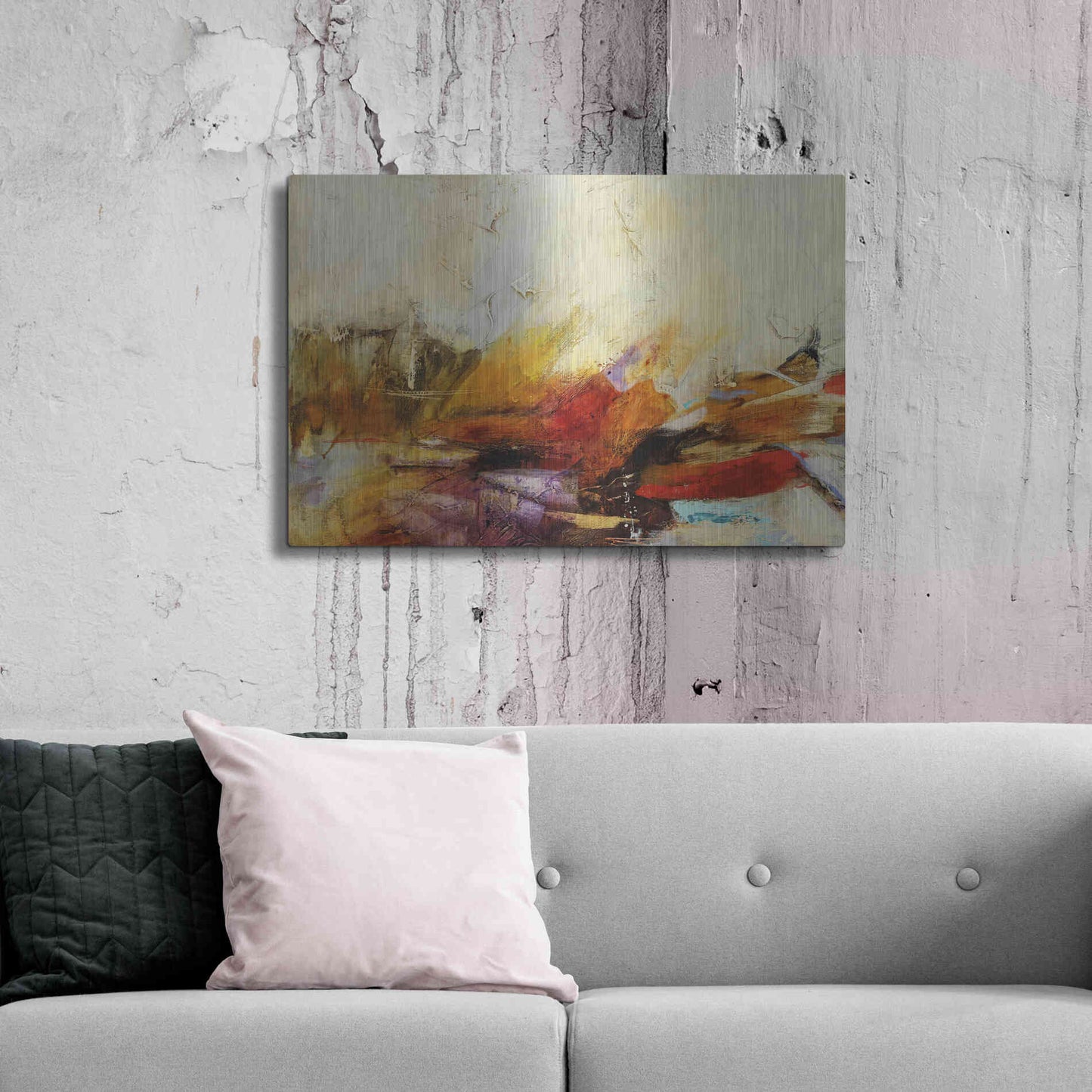 Luxe Metal Art 'Feteen II' by Gabriela Villarreal, Metal Wall Art,36x24