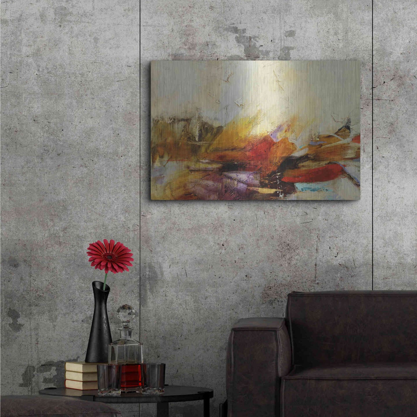 Luxe Metal Art 'Feteen II' by Gabriela Villarreal, Metal Wall Art,36x24