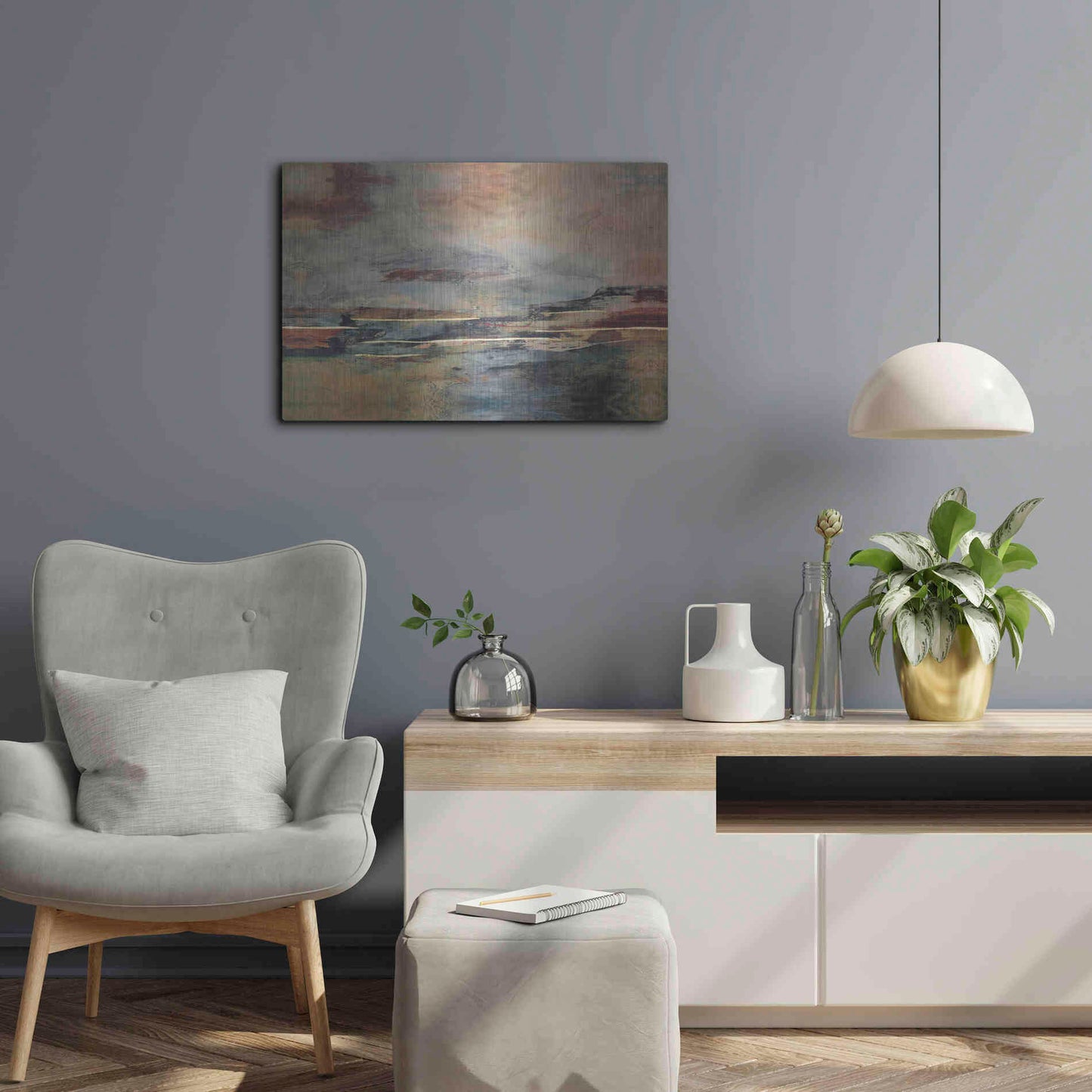 Luxe Metal Art 'Orgullo' by Gabriela Villarreal, Metal Wall Art,24x16
