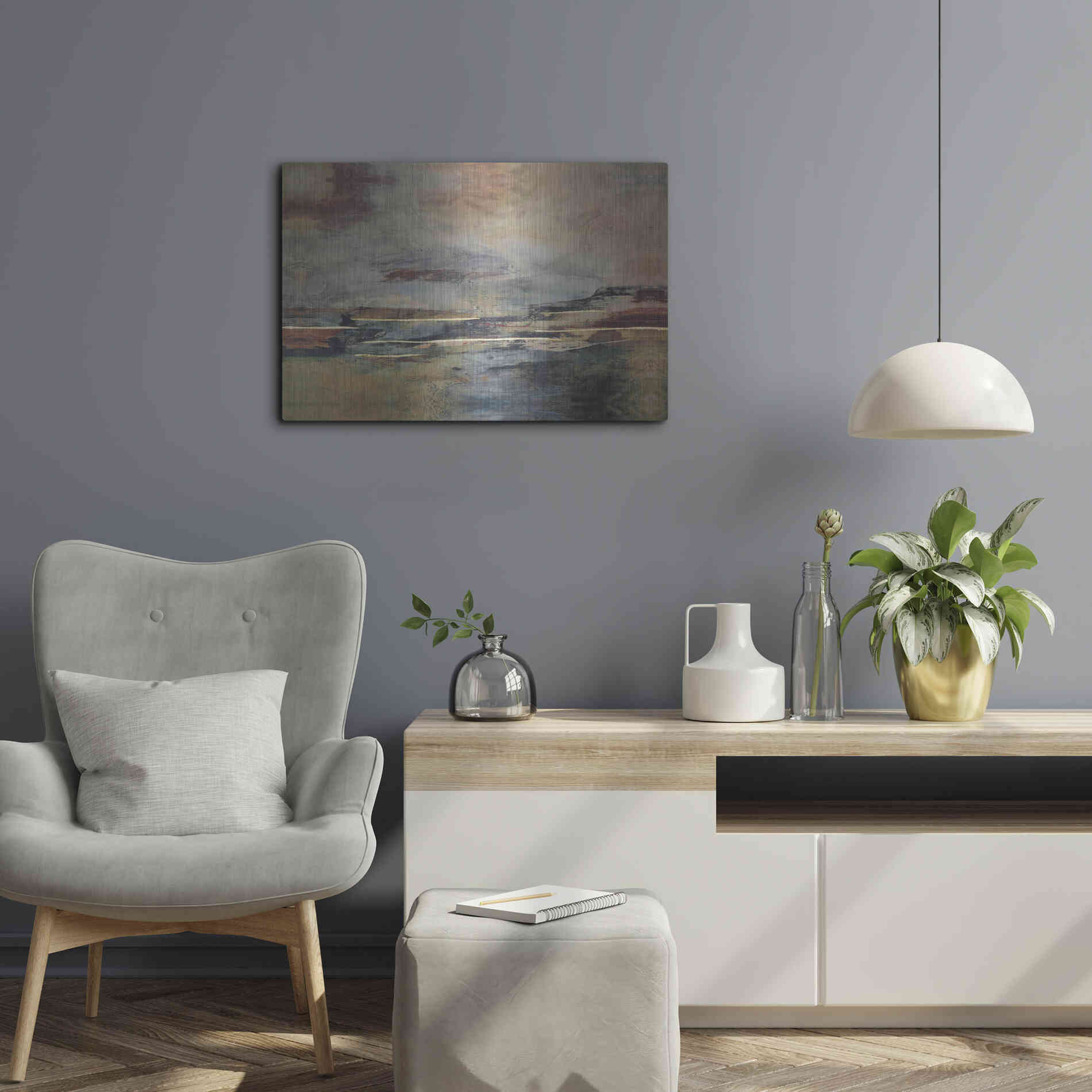 Luxe Metal Art 'Orgullo' by Gabriela Villarreal, Metal Wall Art,24x16