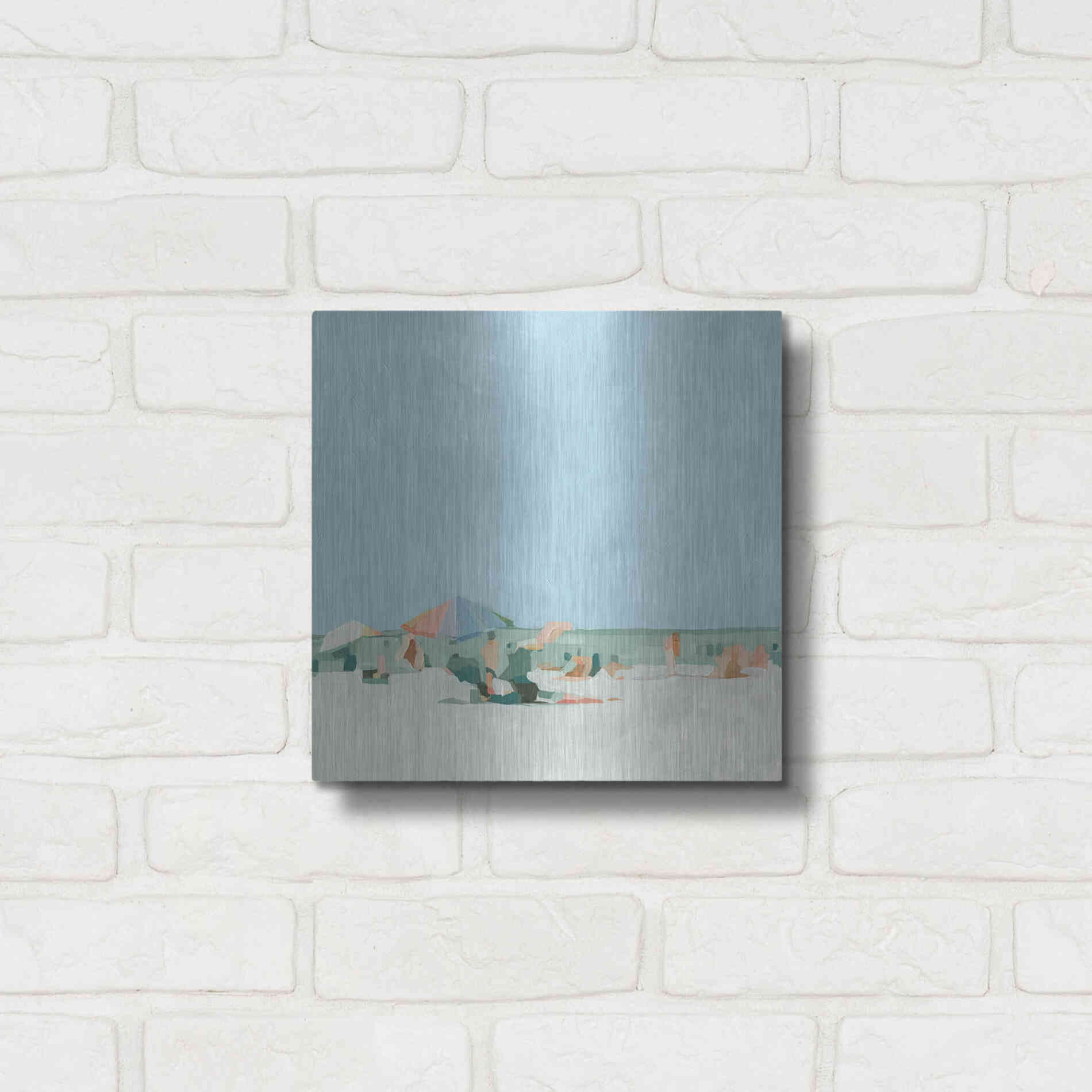 Luxe Metal Art 'Summer Palette I' by Emma Scarvey, Metal Wall Art,12x12