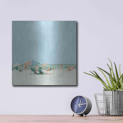 Luxe Metal Art 'Summer Palette I' by Emma Scarvey, Metal Wall Art,12x12