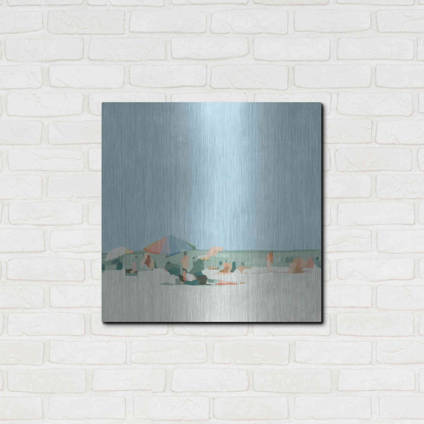 Luxe Metal Art 'Summer Palette I' by Emma Scarvey, Metal Wall Art,24x24