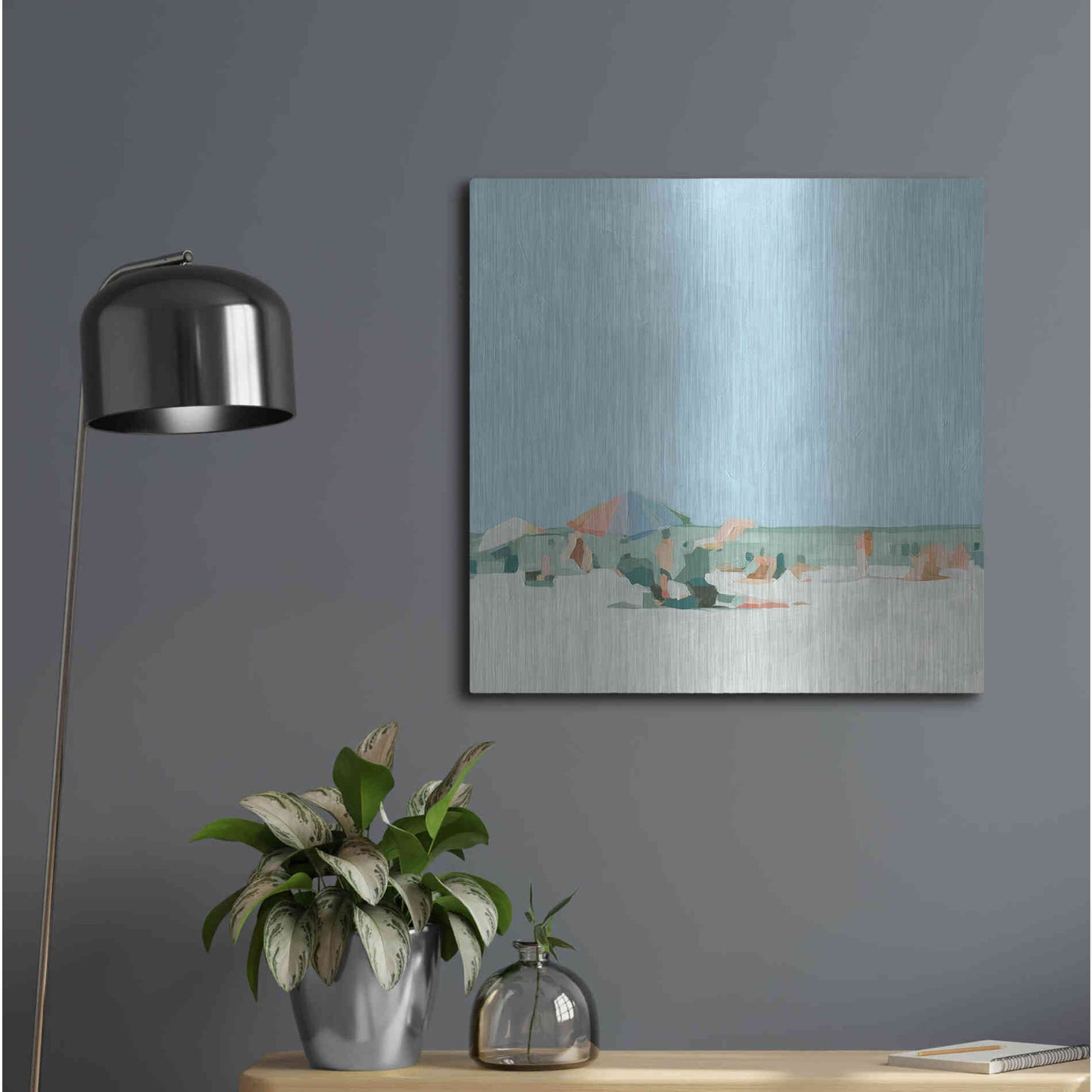 Luxe Metal Art 'Summer Palette I' by Emma Scarvey, Metal Wall Art,24x24