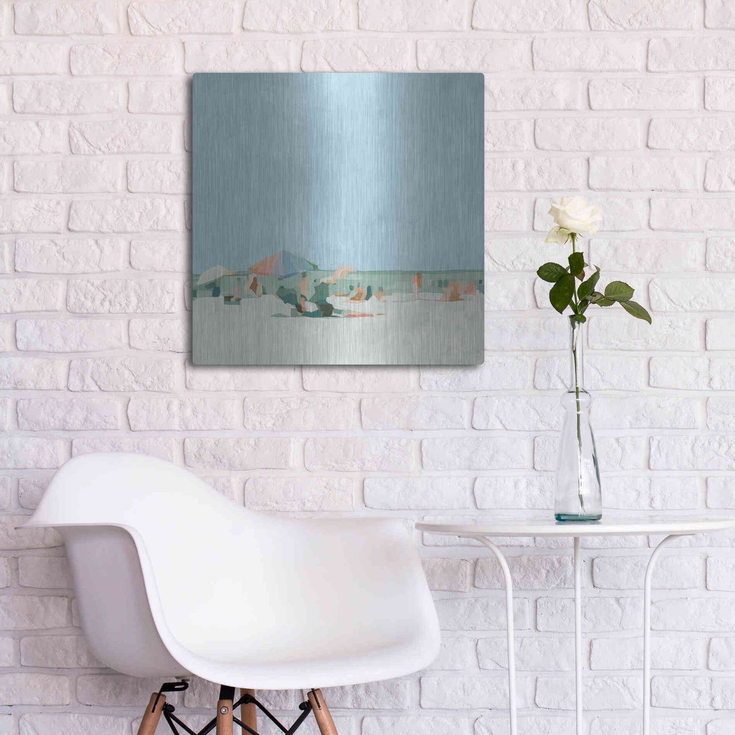 Luxe Metal Art 'Summer Palette I' by Emma Scarvey, Metal Wall Art,24x24