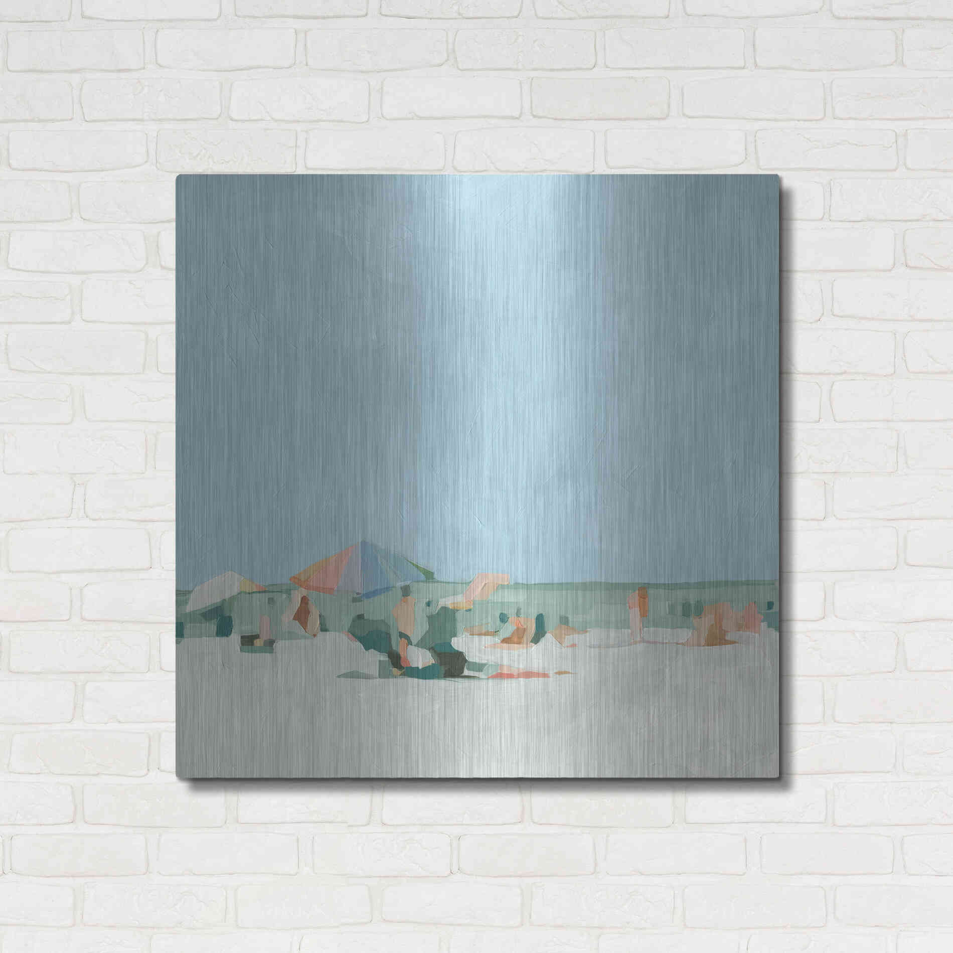 Luxe Metal Art 'Summer Palette I' by Emma Scarvey, Metal Wall Art,36x36