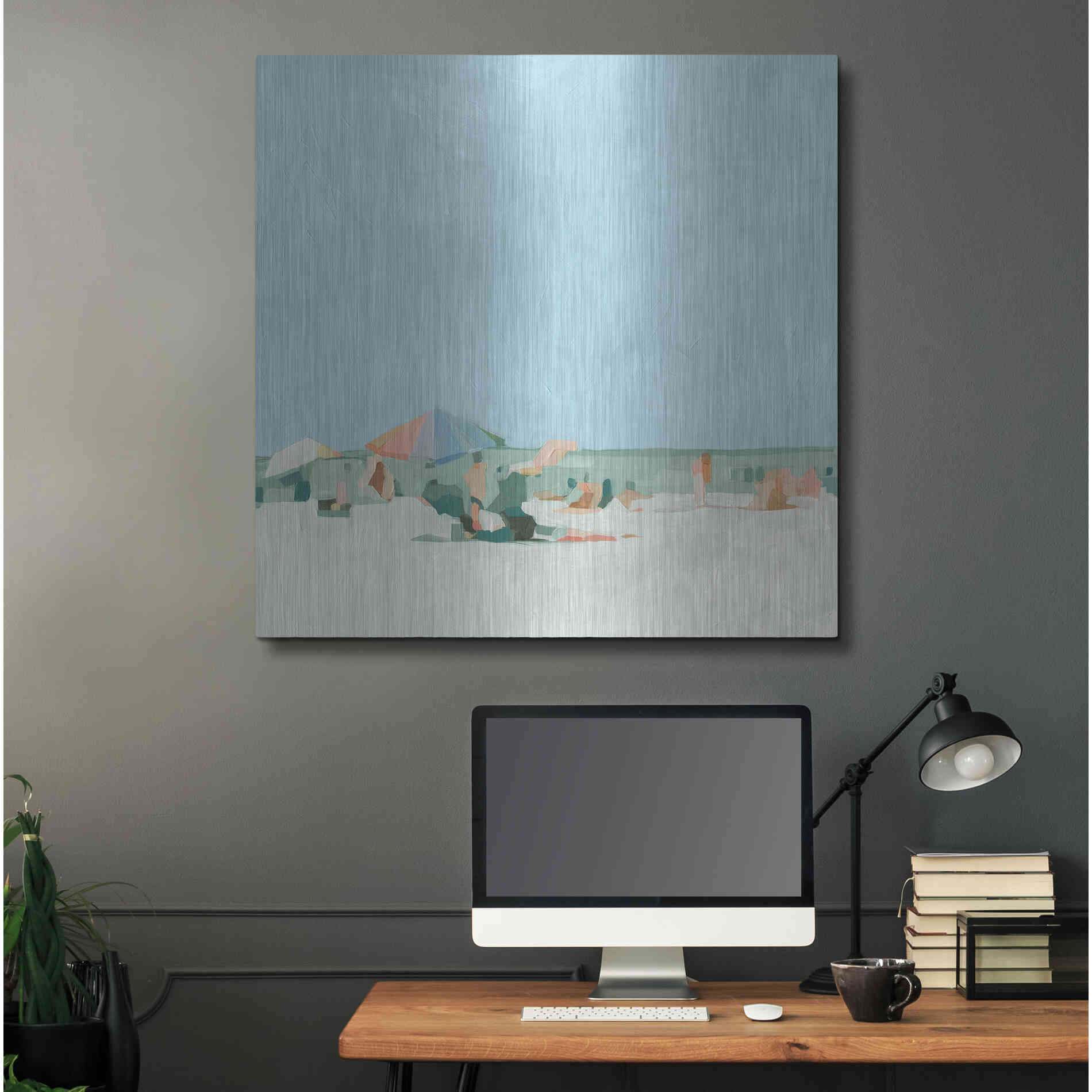 Luxe Metal Art 'Summer Palette I' by Emma Scarvey, Metal Wall Art,36x36