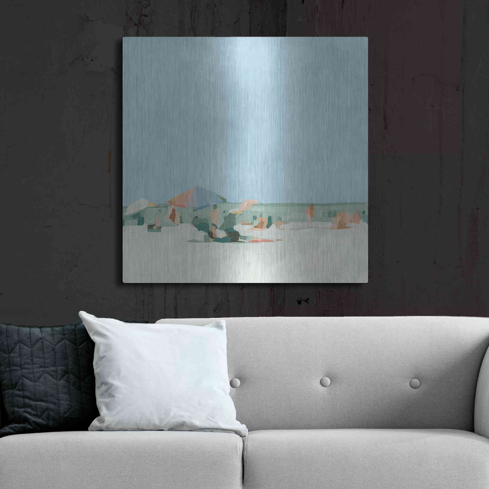 Luxe Metal Art 'Summer Palette I' by Emma Scarvey, Metal Wall Art,36x36