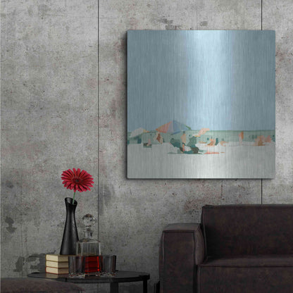 Luxe Metal Art 'Summer Palette I' by Emma Scarvey, Metal Wall Art,36x36