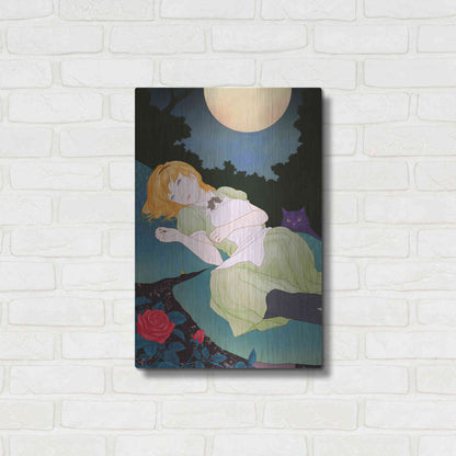 Luxe Metal Art 'Moonlight' by Sai Tamiya, Metal Wall Art,16x24