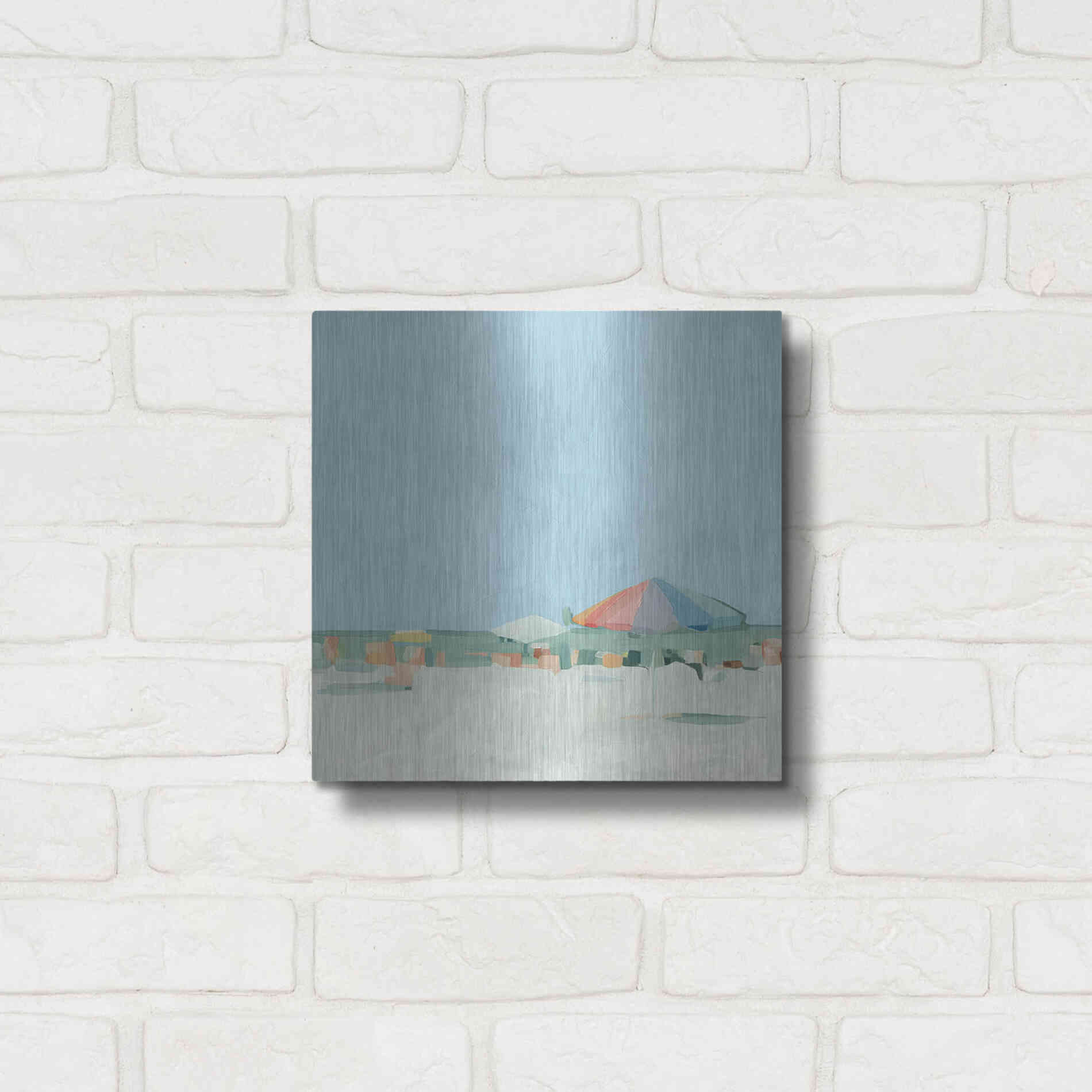 Luxe Metal Art 'Summer Palette II' by Emma Scarvey, Metal Wall Art,12x12