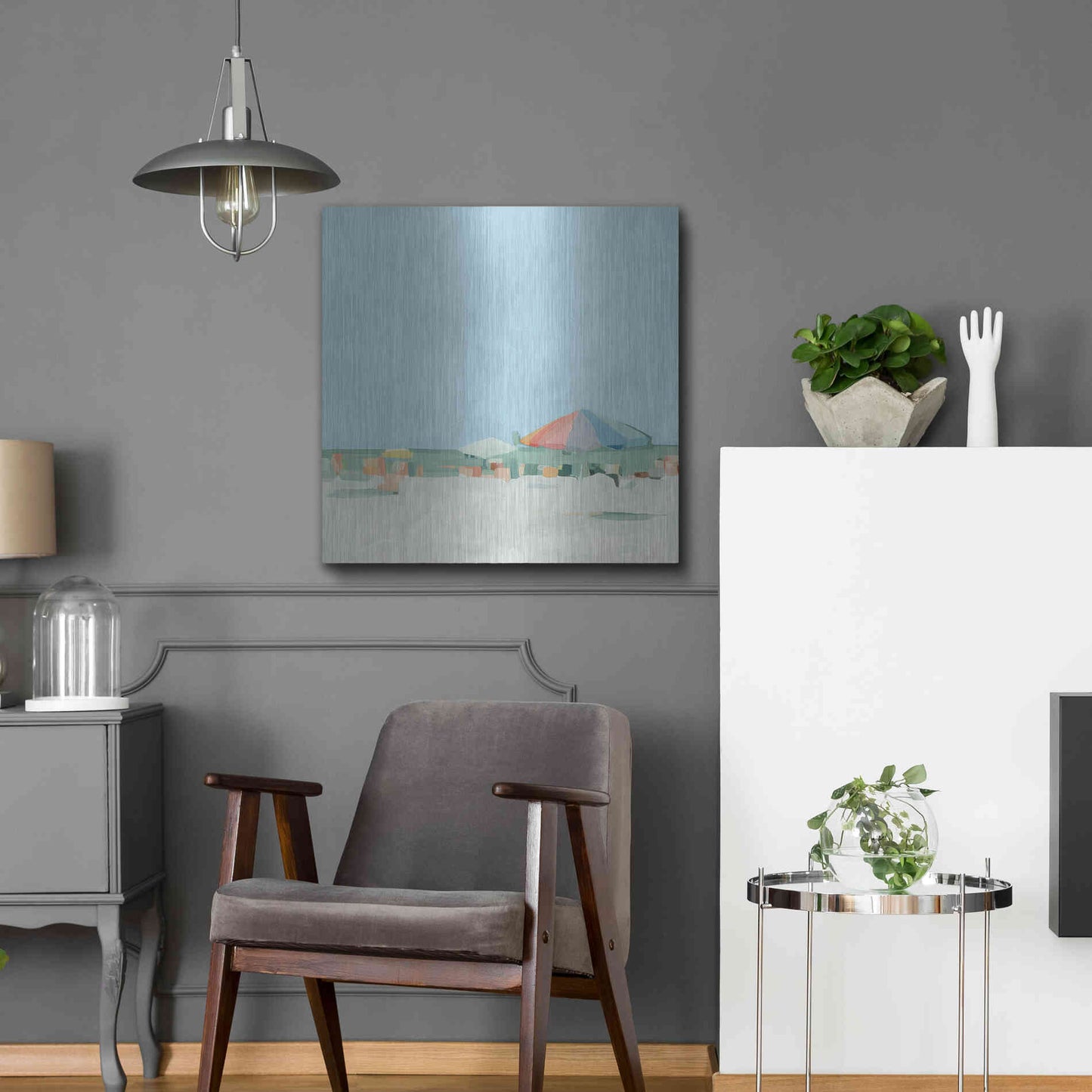 Luxe Metal Art 'Summer Palette II' by Emma Scarvey, Metal Wall Art,24x24