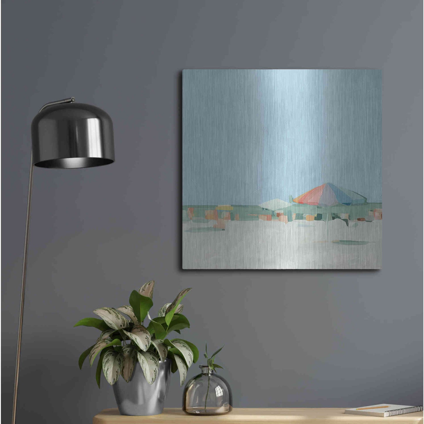 Luxe Metal Art 'Summer Palette II' by Emma Scarvey, Metal Wall Art,24x24