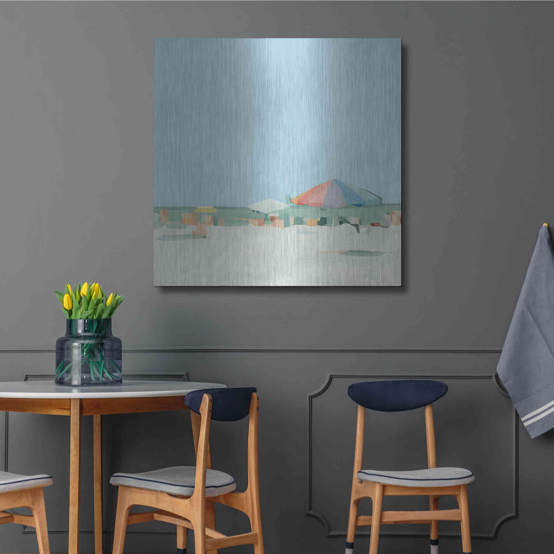 Luxe Metal Art 'Summer Palette II' by Emma Scarvey, Metal Wall Art,36x36