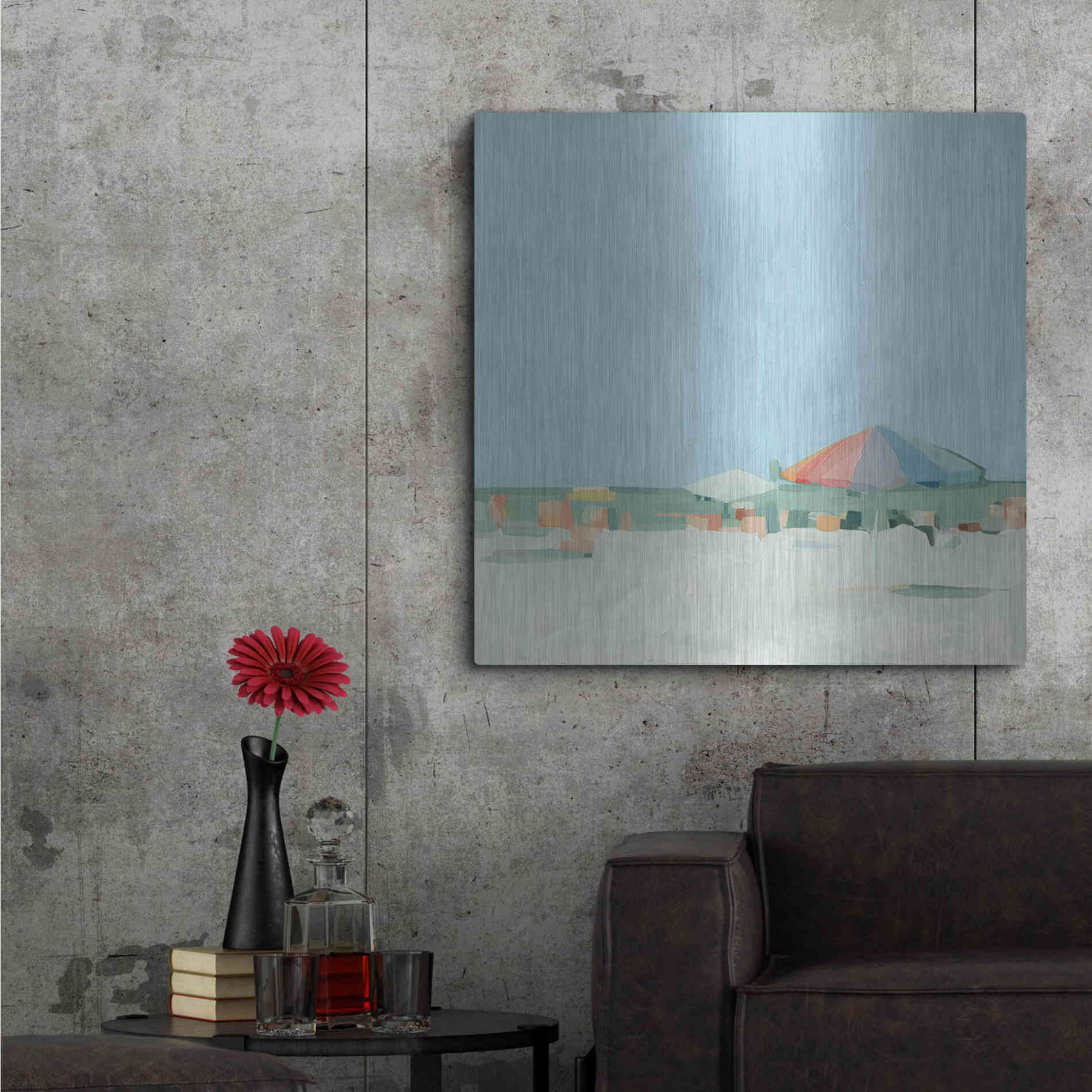 Luxe Metal Art 'Summer Palette II' by Emma Scarvey, Metal Wall Art,36x36