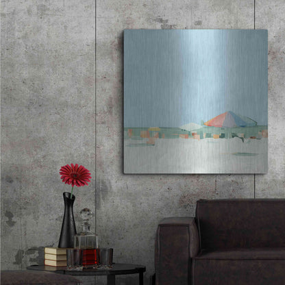 Luxe Metal Art 'Summer Palette II' by Emma Scarvey, Metal Wall Art,36x36