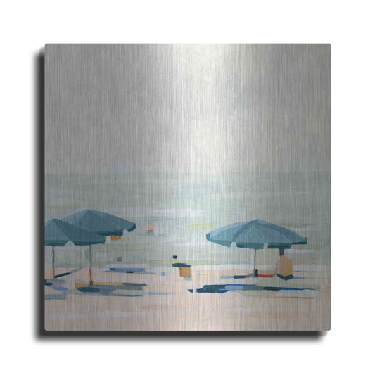 Luxe Metal Art 'If It's the Beaches II' by Emma Scarvey, Metal Wall Art