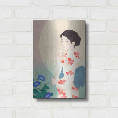 Luxe Metal Art 'Morning Glory' by Sai Tamiya, Metal Wall Art,12x16
