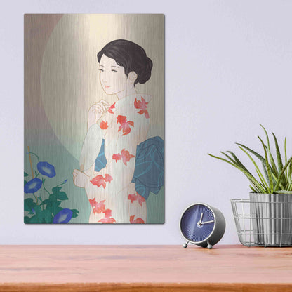 Luxe Metal Art 'Morning Glory' by Sai Tamiya, Metal Wall Art,12x16