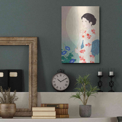 Luxe Metal Art 'Morning Glory' by Sai Tamiya, Metal Wall Art,12x16