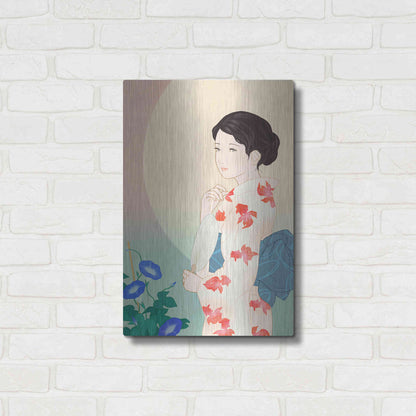 Luxe Metal Art 'Morning Glory' by Sai Tamiya, Metal Wall Art,16x24