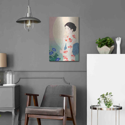 Luxe Metal Art 'Morning Glory' by Sai Tamiya, Metal Wall Art,16x24