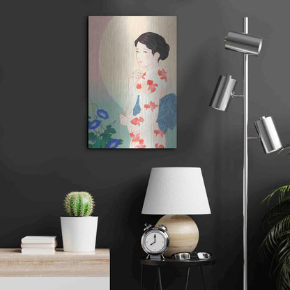 Luxe Metal Art 'Morning Glory' by Sai Tamiya, Metal Wall Art,16x24