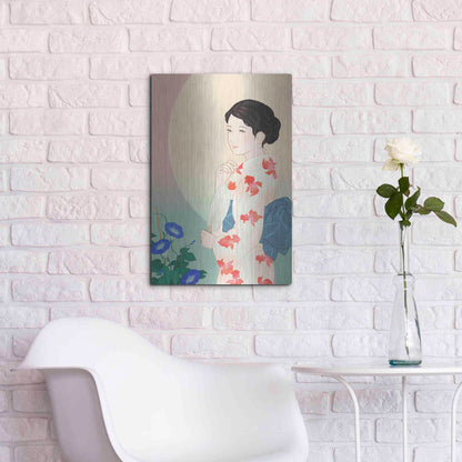 Luxe Metal Art 'Morning Glory' by Sai Tamiya, Metal Wall Art,16x24