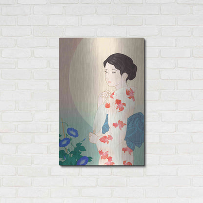 Luxe Metal Art 'Morning Glory' by Sai Tamiya, Metal Wall Art,24x36