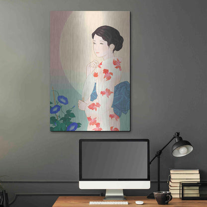Luxe Metal Art 'Morning Glory' by Sai Tamiya, Metal Wall Art,24x36