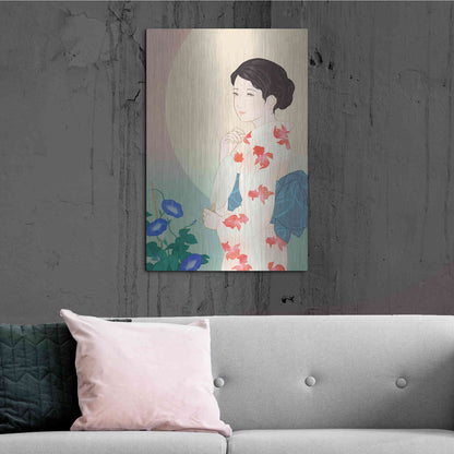 Luxe Metal Art 'Morning Glory' by Sai Tamiya, Metal Wall Art,24x36