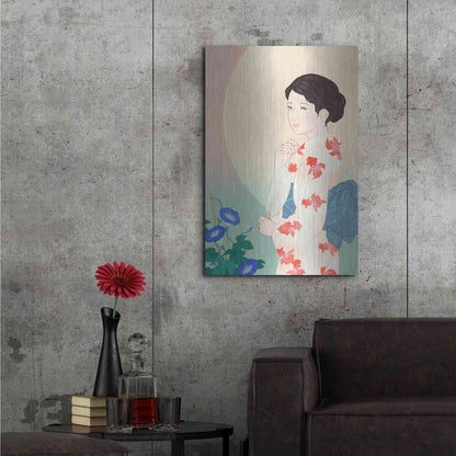 Luxe Metal Art 'Morning Glory' by Sai Tamiya, Metal Wall Art,24x36