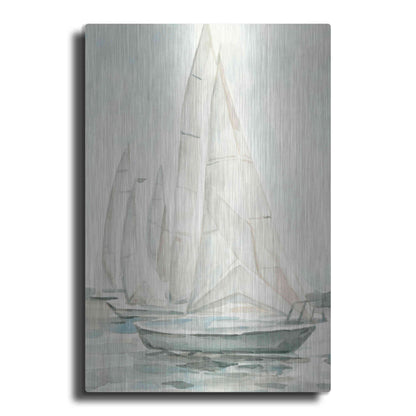 Luxe Metal Art 'Soft Sail II' by Emma Scarvey, Metal Wall Art