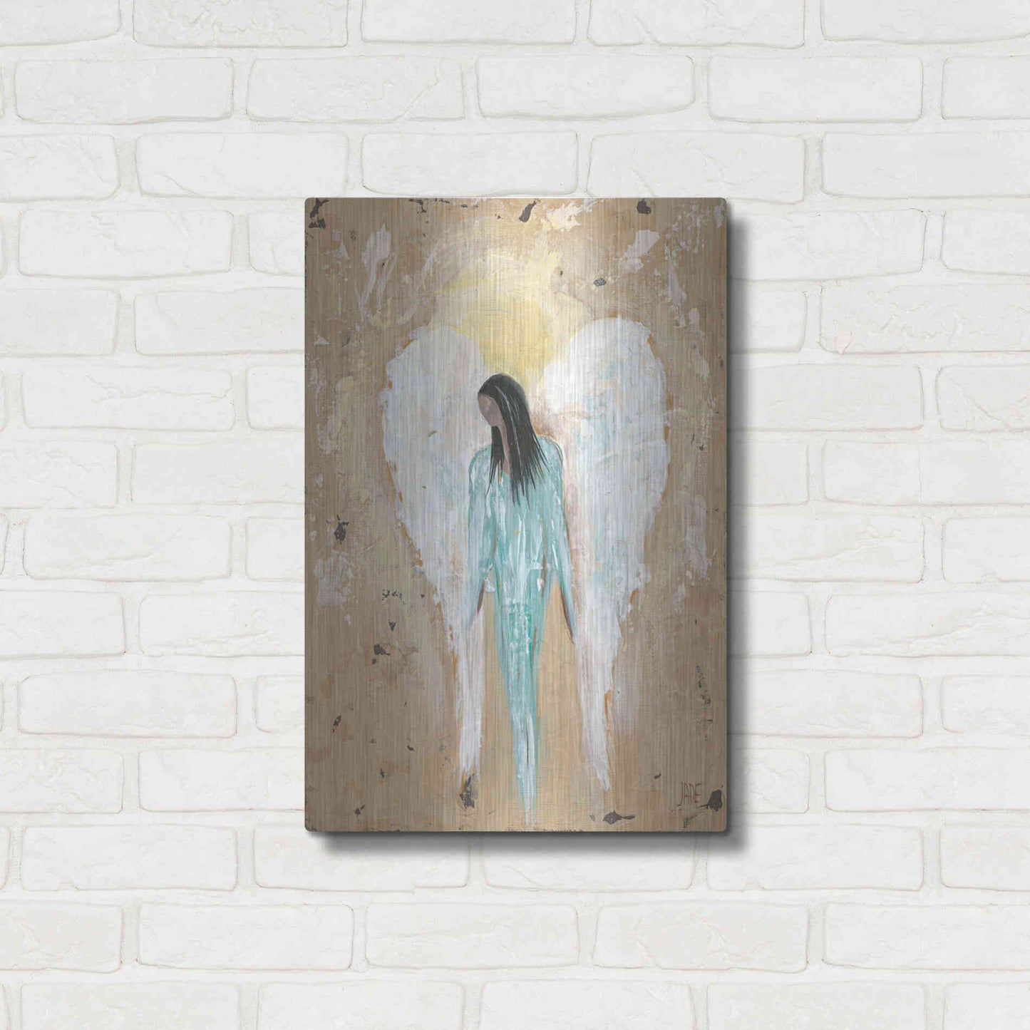 Luxe Metal Art 'Safe Haven I' by Jade Reynolds, Metal Wall Art,16x24