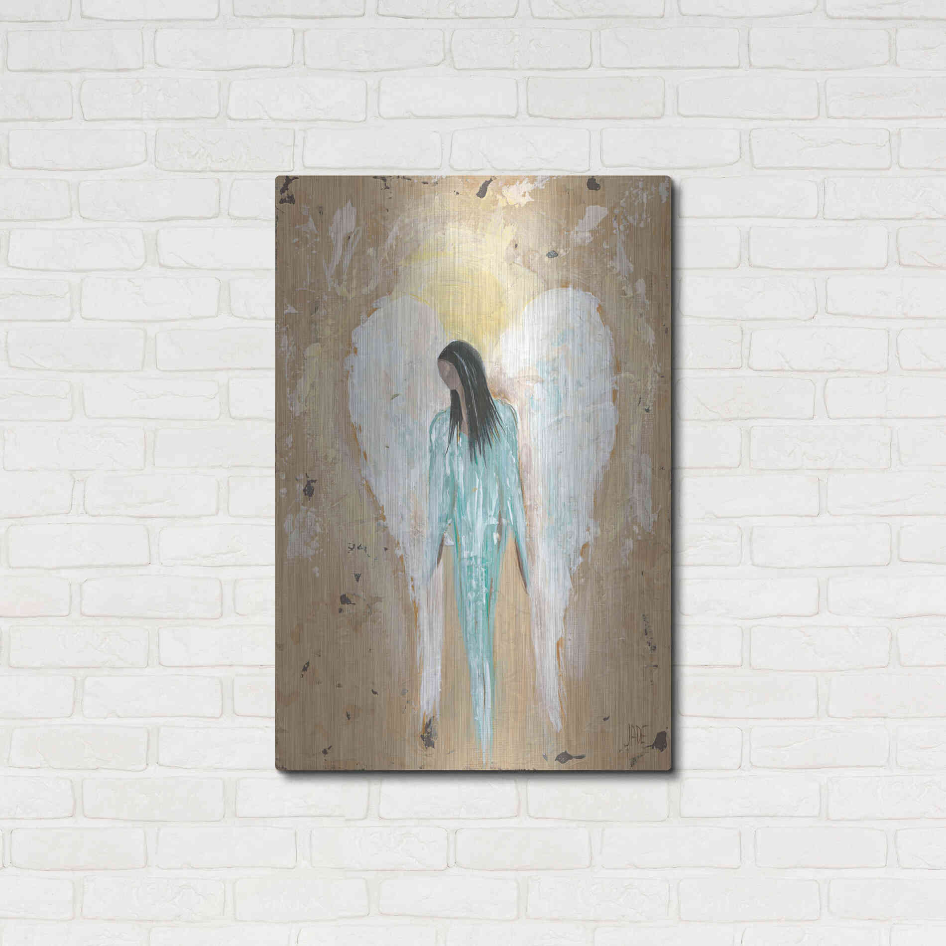 Luxe Metal Art 'Safe Haven I' by Jade Reynolds, Metal Wall Art,24x36