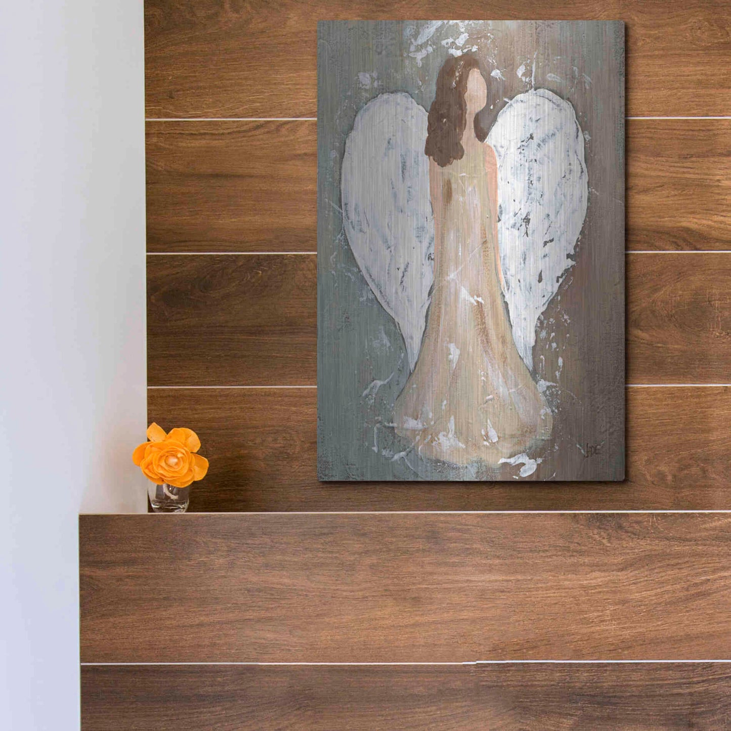 Luxe Metal Art 'Safe Haven II' by Jade Reynolds, Metal Wall Art,12x16