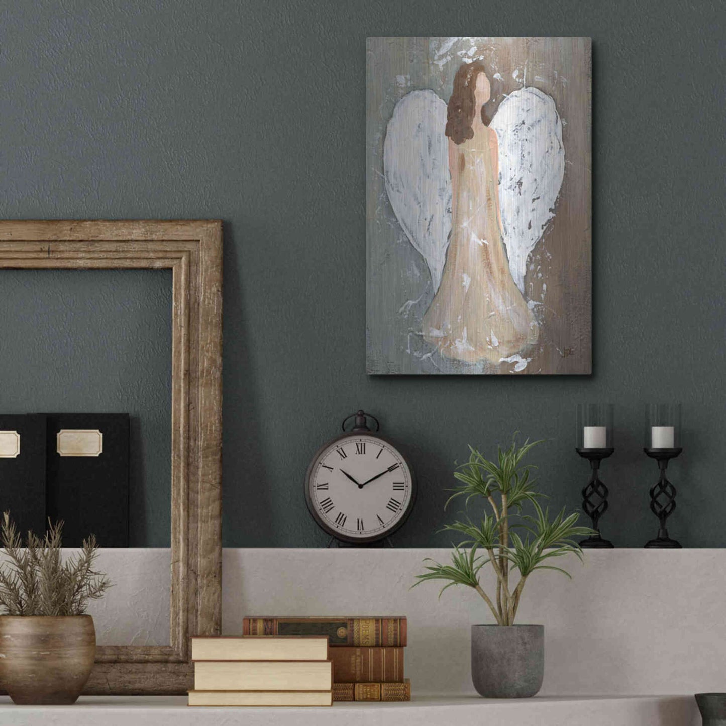 Luxe Metal Art 'Safe Haven II' by Jade Reynolds, Metal Wall Art,12x16