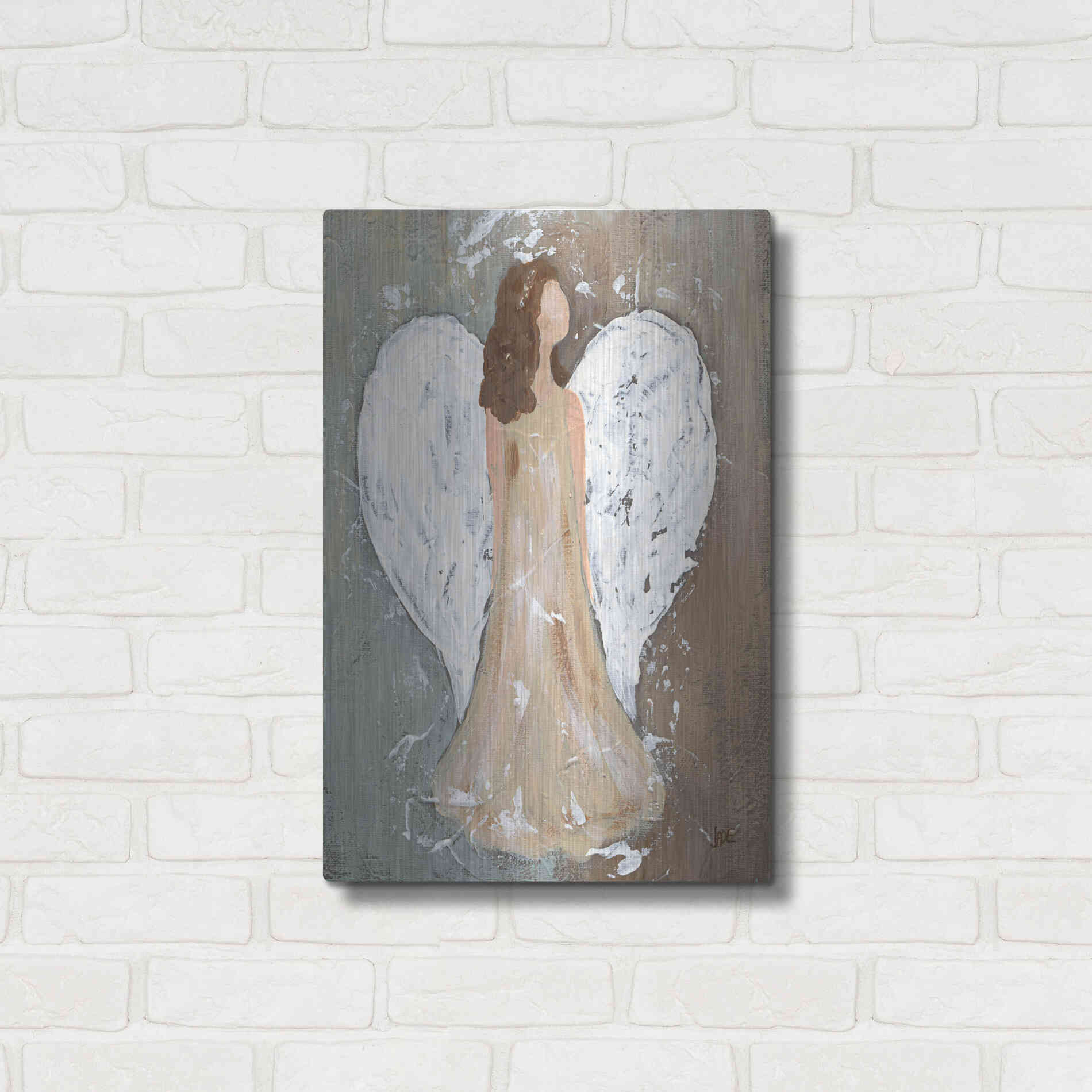 Luxe Metal Art 'Safe Haven II' by Jade Reynolds, Metal Wall Art,16x24