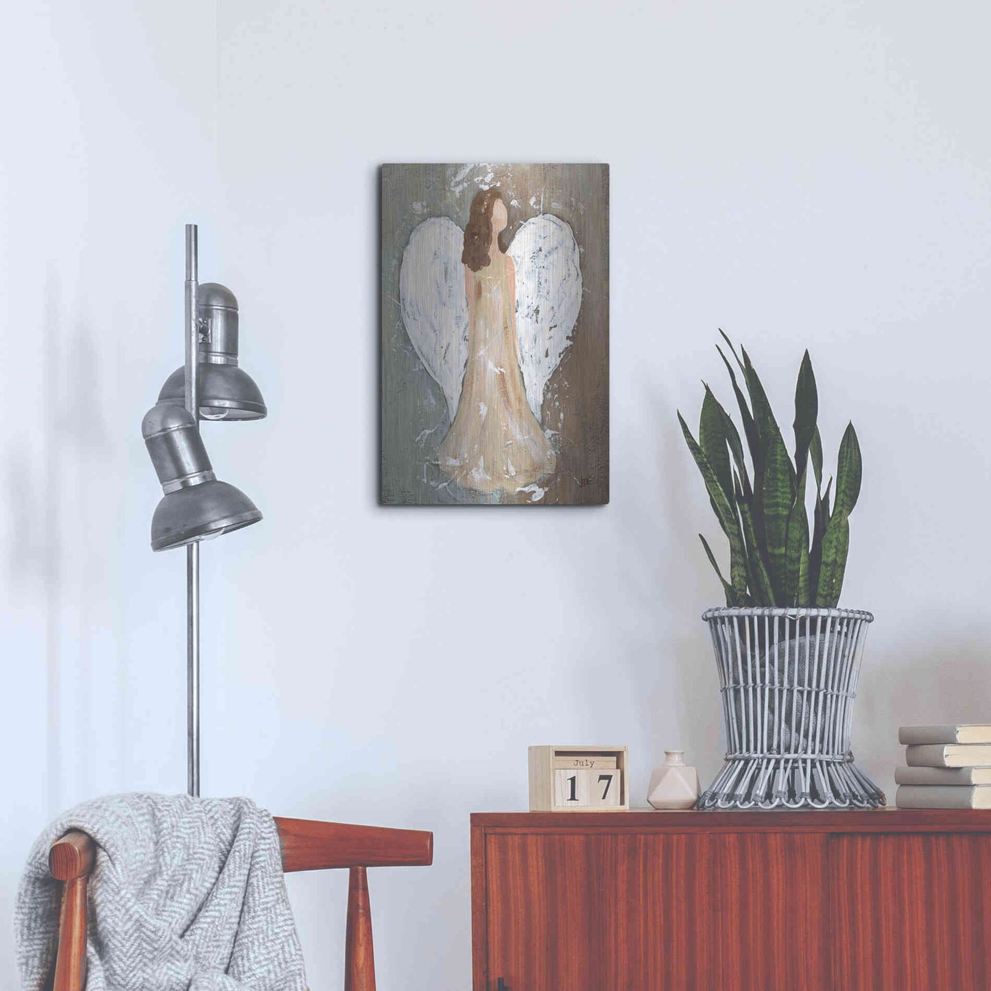 Luxe Metal Art 'Safe Haven II' by Jade Reynolds, Metal Wall Art,16x24