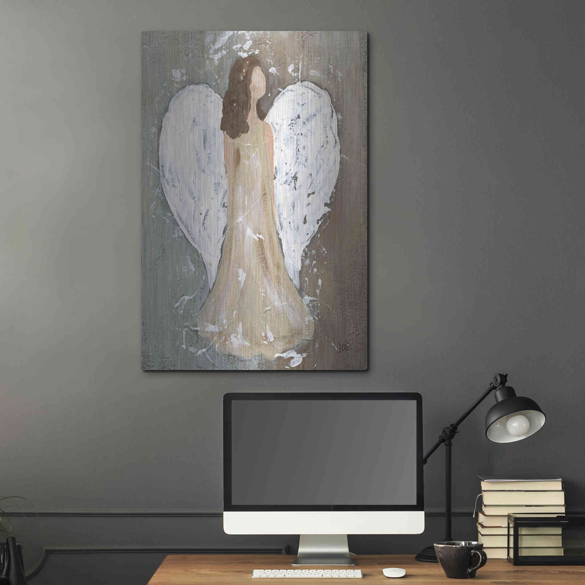 Luxe Metal Art 'Safe Haven II' by Jade Reynolds, Metal Wall Art,24x36