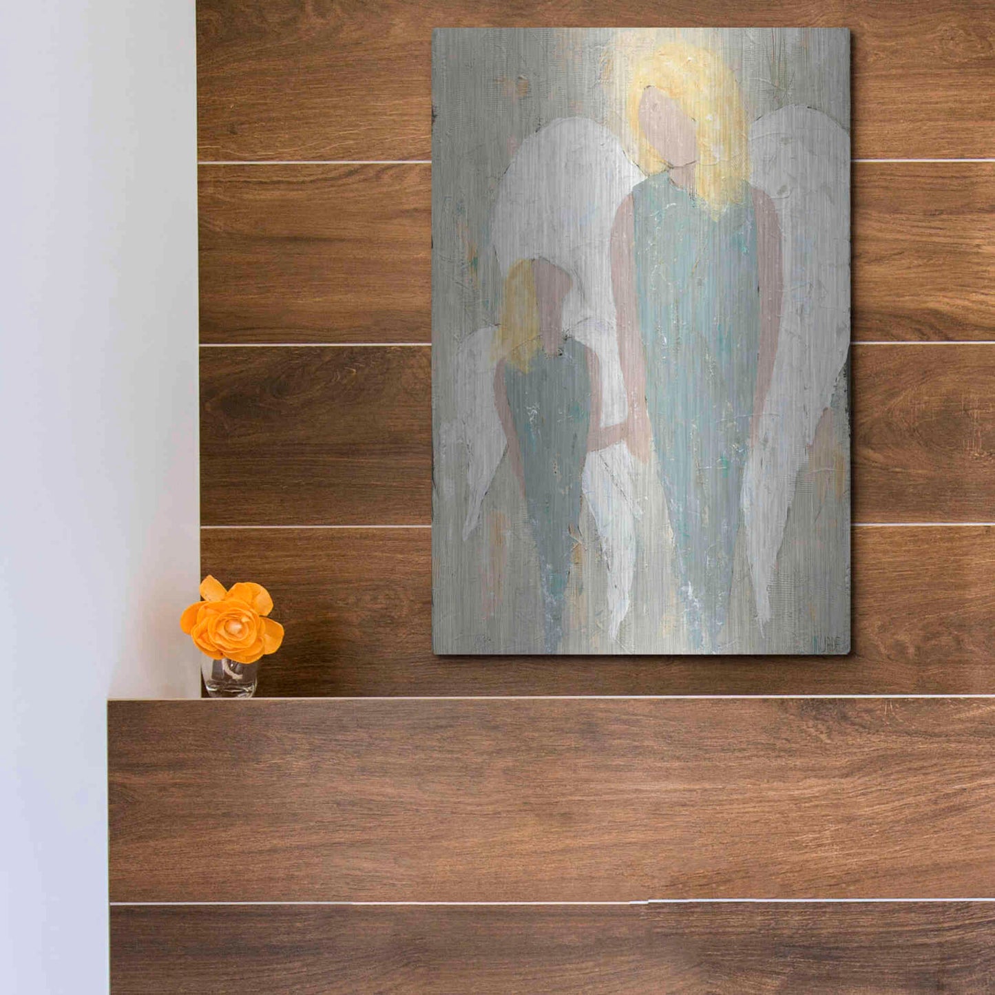 Luxe Metal Art 'Safe Haven III' by Jade Reynolds, Metal Wall Art,12x16