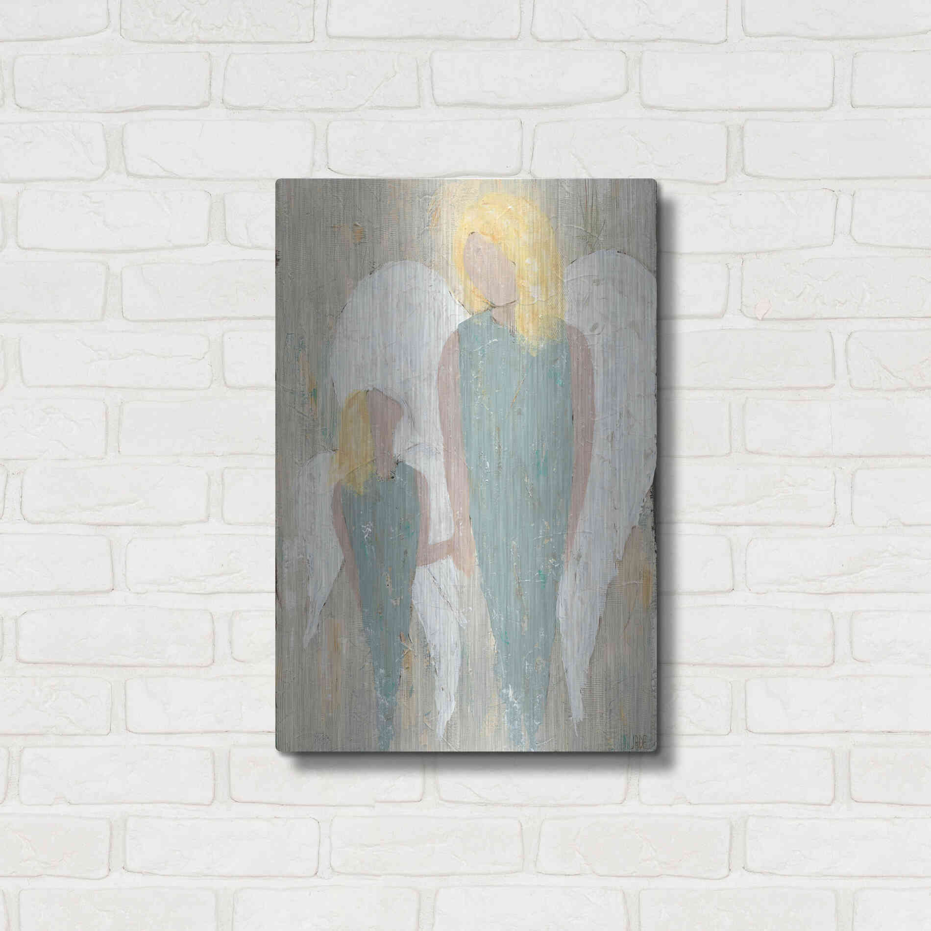 Luxe Metal Art 'Safe Haven III' by Jade Reynolds, Metal Wall Art,16x24