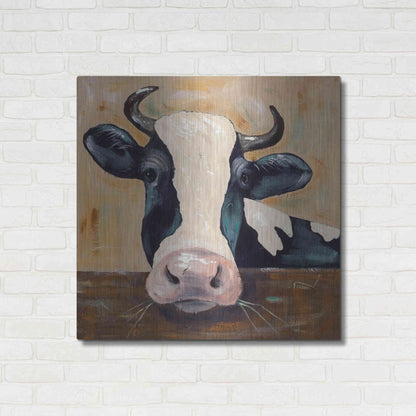 Luxe Metal Art 'Farm Life-Gunther' by Jade Reynolds, Metal Wall Art,36x36