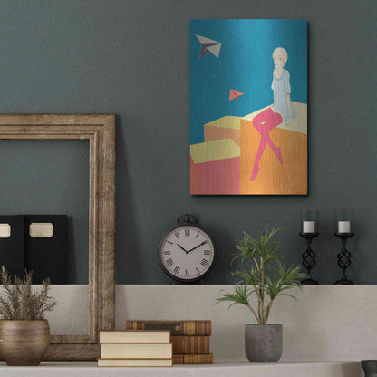 Luxe Metal Art 'Paper Airplanes' by Sai Tamiya, Metal Wall Art,12x16