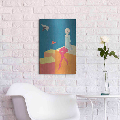 Luxe Metal Art 'Paper Airplanes' by Sai Tamiya, Metal Wall Art,16x24