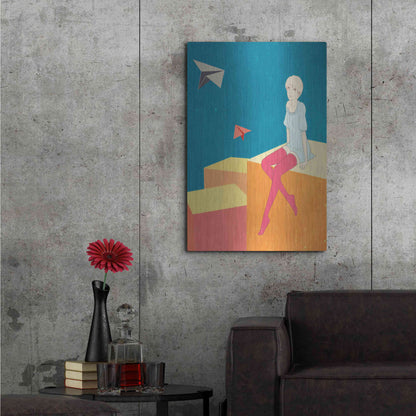 Luxe Metal Art 'Paper Airplanes' by Sai Tamiya, Metal Wall Art,24x36