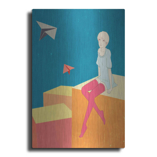 Luxe Metal Art 'Paper Airplanes' by Sai Tamiya, Metal Wall Art