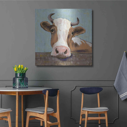 Luxe Metal Art 'Bessy' by Jade Reynolds, Metal Wall Art,36x36