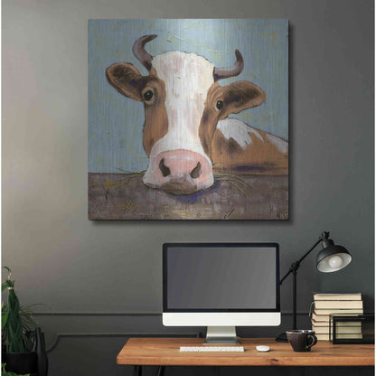 Luxe Metal Art 'Bessy' by Jade Reynolds, Metal Wall Art,36x36