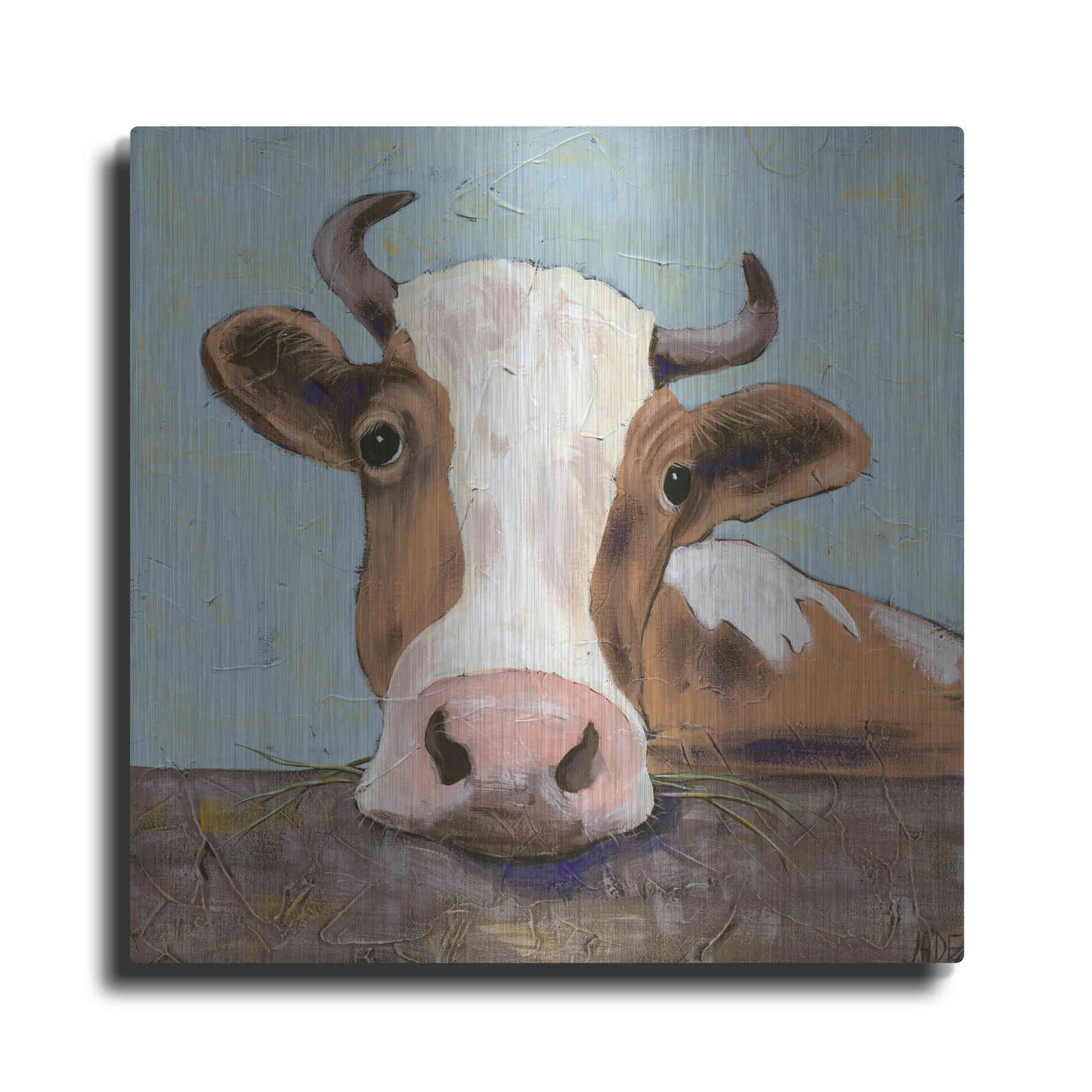 Luxe Metal Art 'Bessy' by Jade Reynolds, Metal Wall Art